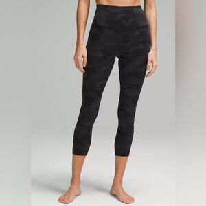 Lululemon Align Black Camo High-Rise Crop